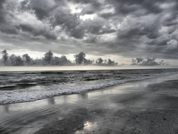 Beach Art Print featuring the photograph Weathering the Storm by Rose Hill
