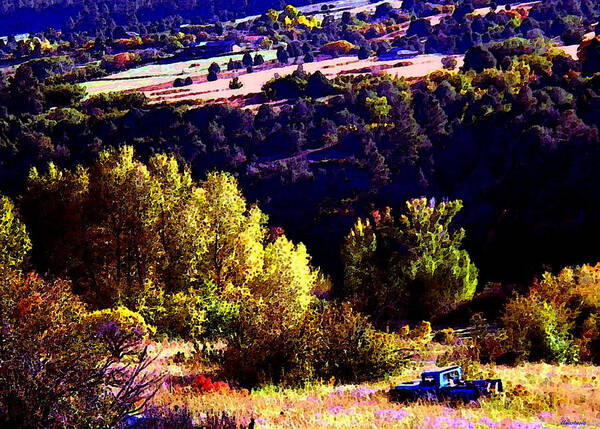 Southwest Landscape Art Print featuring the photograph Where Old Blue Came To Rest II by Anastasia Savage Ealy