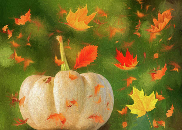 Autumn Art Print featuring the photograph Winds of Autumn by Cathy Kovarik