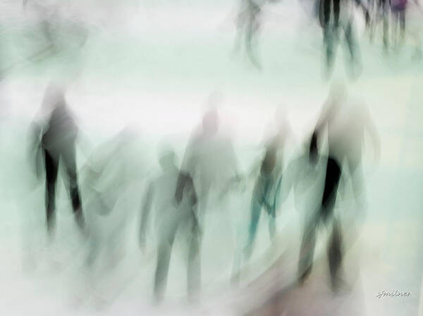 Abstracts Art Print featuring the photograph Winter Illusions On Ice - Series 2 by Steven Milner
