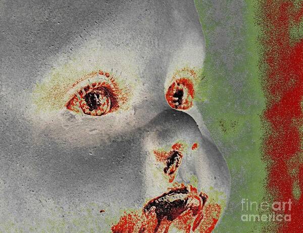 Zombie Art Print featuring the photograph Zombie Baby Four by Beverly Shelby