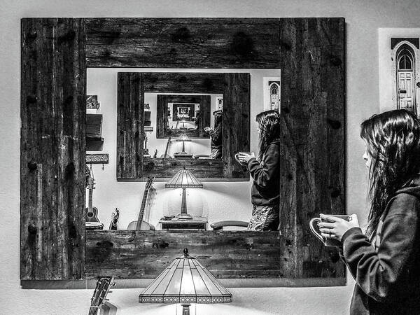 Mirror Art Print featuring the photograph 058 - Infinity and Beyond by David Ralph Johnson