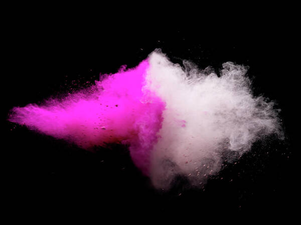 Copenhagen Art Print featuring the photograph Explosion Of Colored Powder #1 by Henrik Sorensen