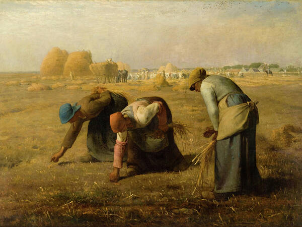 The Gleaners Art Print featuring the painting The Gleaners #1 by Jean-Francois Millet