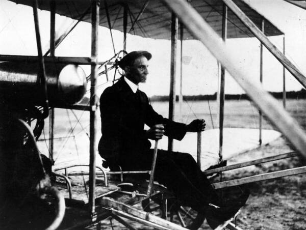 People Art Print featuring the photograph Wilbur Wright #1 by Hulton Archive