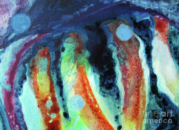 Paintings Art Print featuring the painting 11. Sea Creature 1 by Kathy Braud