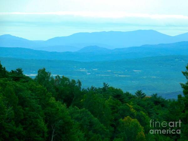 Adirondack Mountains In Nys Soft Abstract Effect Art Print featuring the photograph Adirondack Mountains in NYS Soft Abstract Effect by Rose Santuci-Sofranko