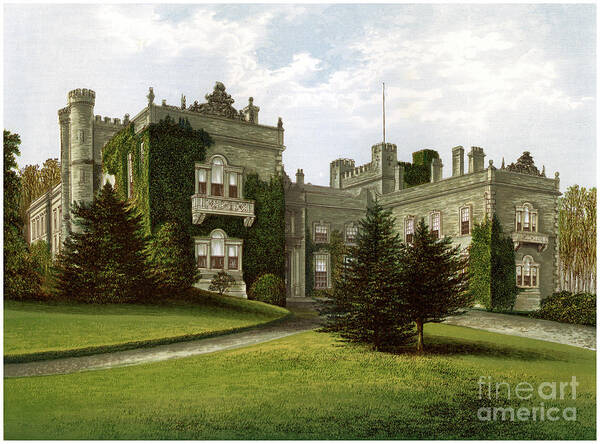 Engraving Art Print featuring the drawing Aske Hall, Yorkshire, Home Of The Earl by Print Collector