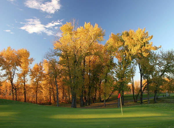 Scenics Art Print featuring the photograph Autumn Golf Scenic by Imaginegolf