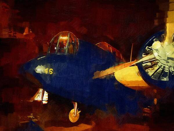 B-10 Bomber Art Print featuring the mixed media B-10 Bomber by Christopher Reed