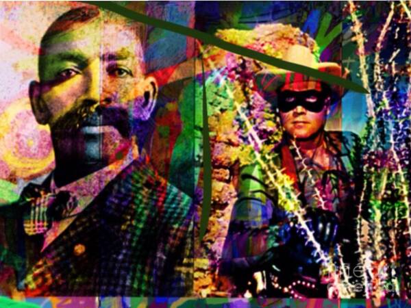 Bass Reeves Art Print featuring the mixed media Bass Reeves by Joe Roache