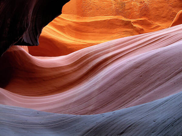 Natural Pattern Art Print featuring the photograph Canyon Walls, Lower Antelope Canyon by Rod Irvine