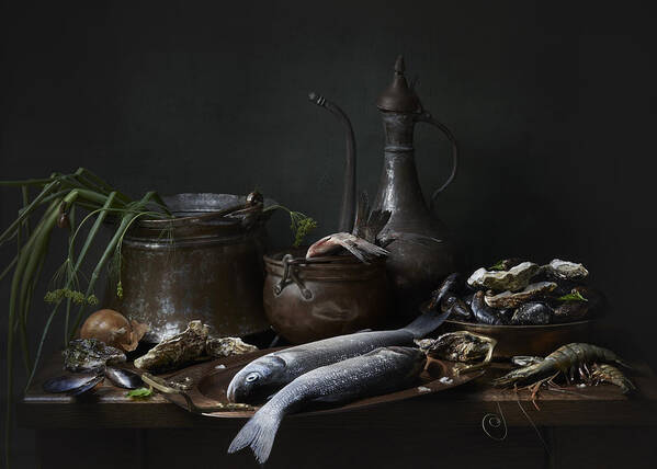 Kitchen Art Print featuring the photograph Catch Of The Day by Alena