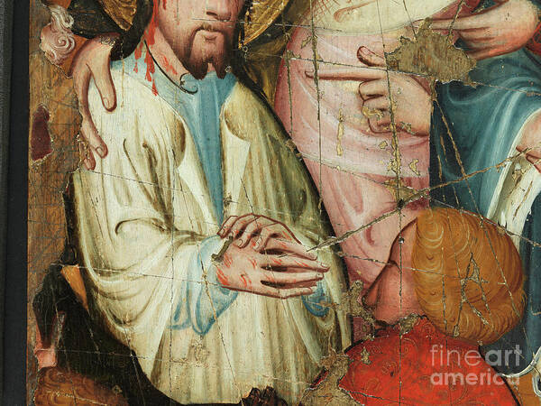15th Century Art Print featuring the painting Christ Before Pilate by English School