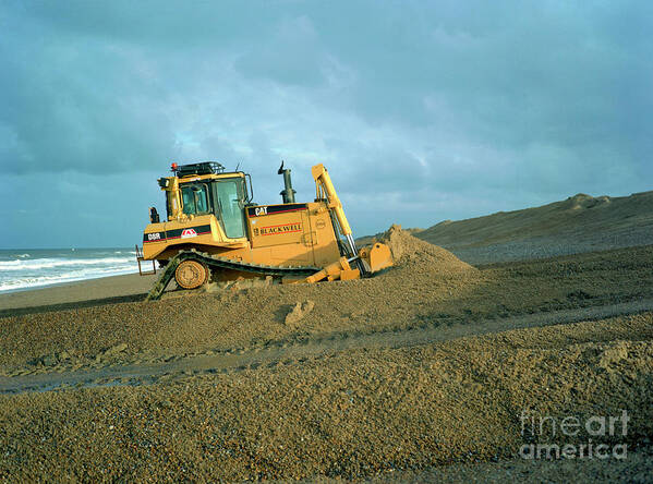 United Kingdom Art Print featuring the photograph Coastal Flood Defences by Robert Brook/science Photo Library