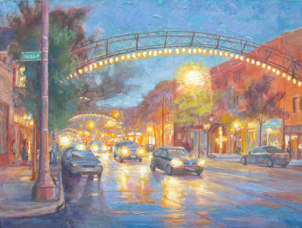 Festive Art Print featuring the painting Columbus Revitalized by Robie Benve