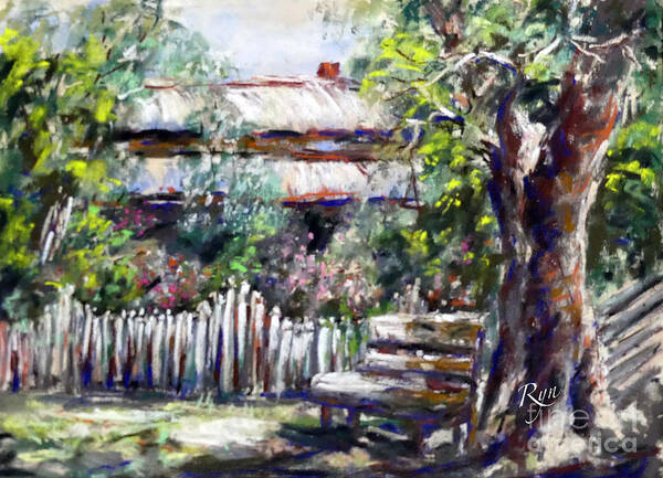 Cottage Art Print featuring the painting Cottage at Castlemaine by Ryn Shell