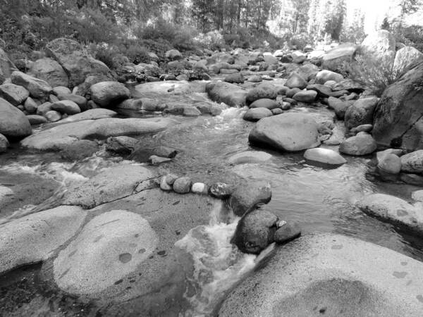 Creek Art Print featuring the photograph Dinkey Creek Rocks 3 by Eric Forster