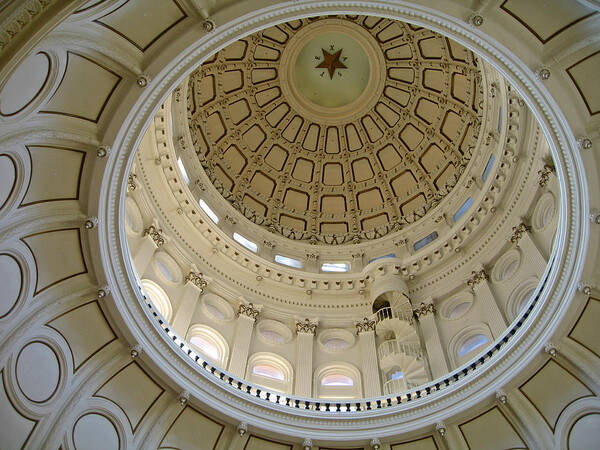 Ceiling Art Print featuring the photograph Dome State Capital Building by Jason's Travel Photography