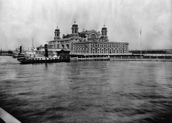 Lifestyles Art Print featuring the photograph Ellis Island by Hulton Archive