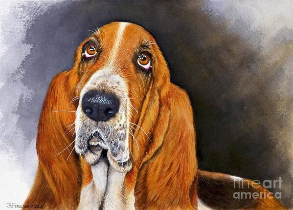 Dog Art Print featuring the painting Elvis by Jeanette Ferguson