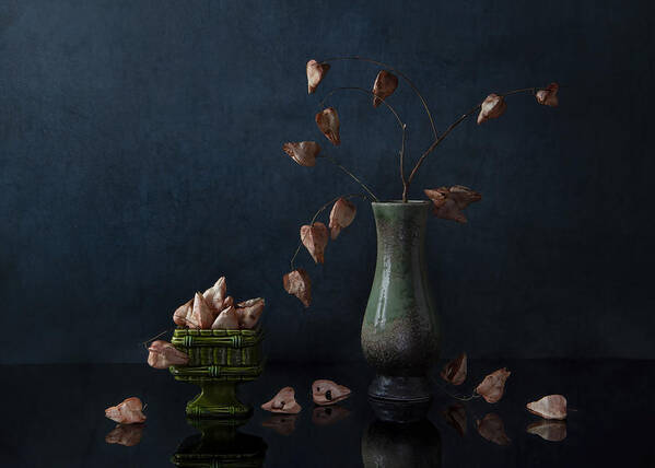  Art Print featuring the photograph Fall Lantern by Ming Chen