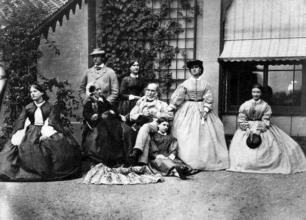 Child Art Print featuring the photograph Family Portrait by Hulton Archive