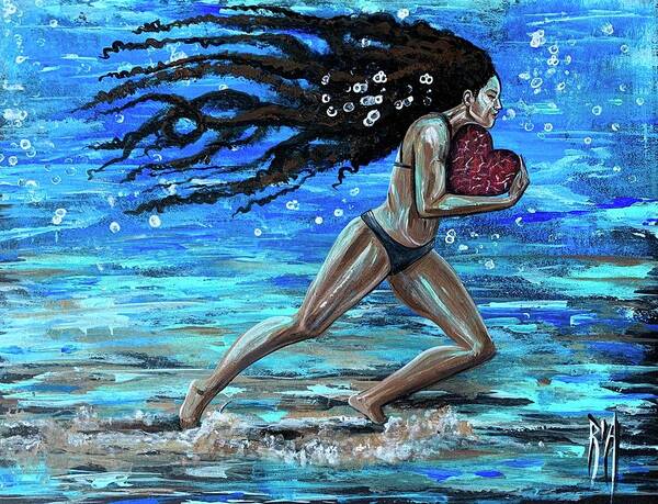 Runner Art Print featuring the painting Fight the fine fight of the faith by Artist RiA