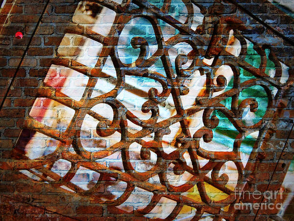 Abstract Art Print featuring the photograph Grate Abstract by Carol Groenen