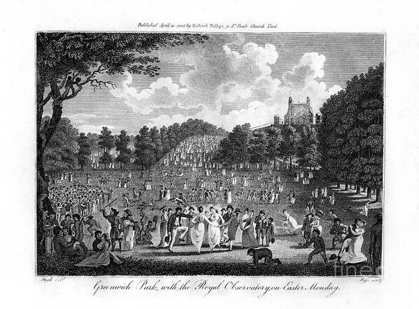 Engraving Art Print featuring the drawing Greenwich Park, With The Royal by Print Collector