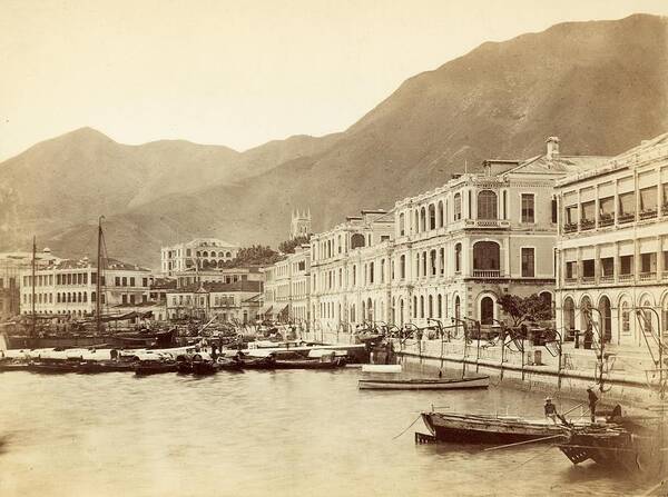 1860-1869 Art Print featuring the photograph Hong Kong Harbour by John Thomson