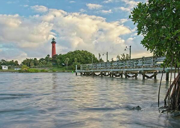 Lighthouse Art Print featuring the photograph Jupiter Lighthouse 3 by Steve DaPonte