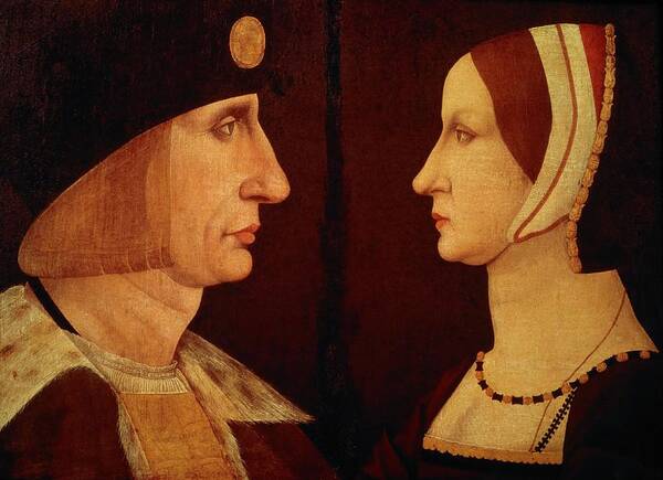 Anne Of Brittany Art Print featuring the painting 'King Louis XII of France and Queen Anne of Brittany' , ca. 1525. by Album
