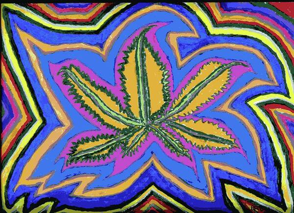Pot Art Print featuring the painting MJ by Branwen Drew