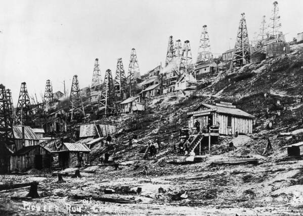1850-1859 Art Print featuring the photograph Oil Boom by Fotosearch