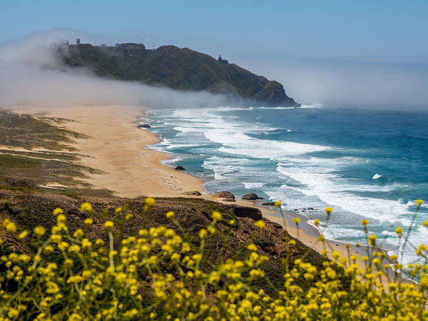 Point Sur Lighthouse Art Print featuring the photograph Point Sur Lighthouse by Derek Dean