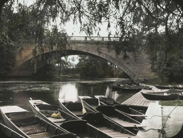 Lifestyles Art Print featuring the photograph Punts By Bridge by Epics