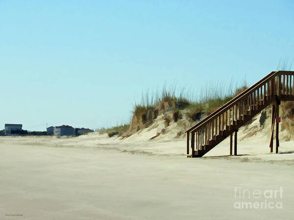 Beach Art Print featuring the photograph Stairway to Heaven by Roberta Byram