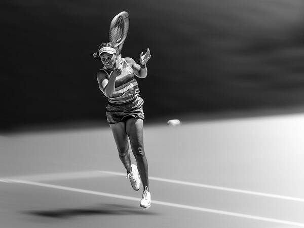 Tennis Art Print featuring the photograph Strike by Irene Yu Wu