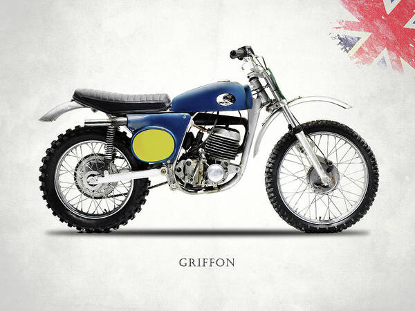Greeves Griffon Art Print featuring the photograph The 1969 Griffon by Mark Rogan