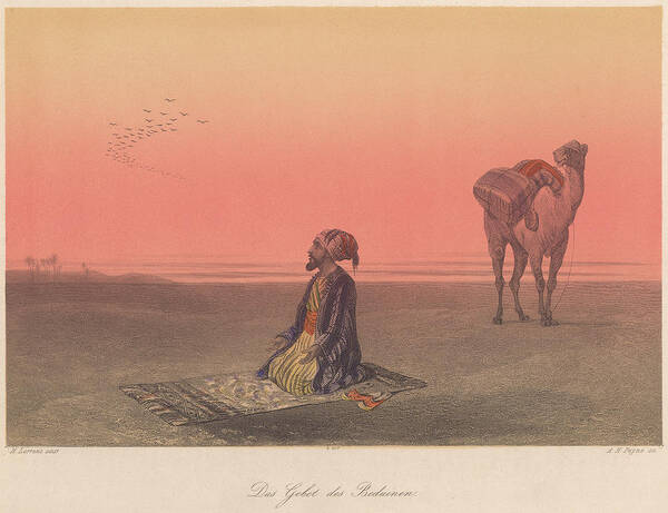 Islam Art Print featuring the photograph The Prayer Of The Bedouin by Kean Collection