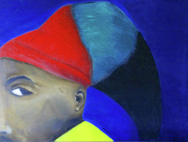 African-american Art Print featuring the painting Tupac by Sylvan Rogers