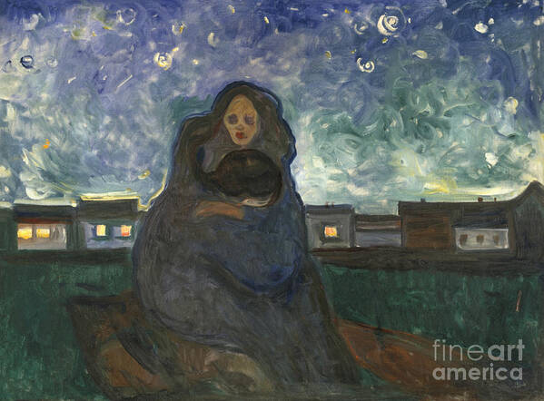 Munch Art Print featuring the painting Under the Stars by Edvard Munch