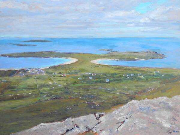 Nature Art Print featuring the painting View from Errisbeg by Michael Camp
