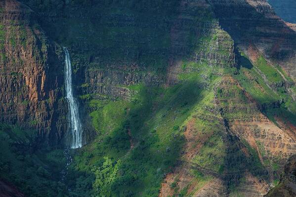 Hawaii Art Print featuring the photograph Waipo'o Falls I I by Doug Davidson