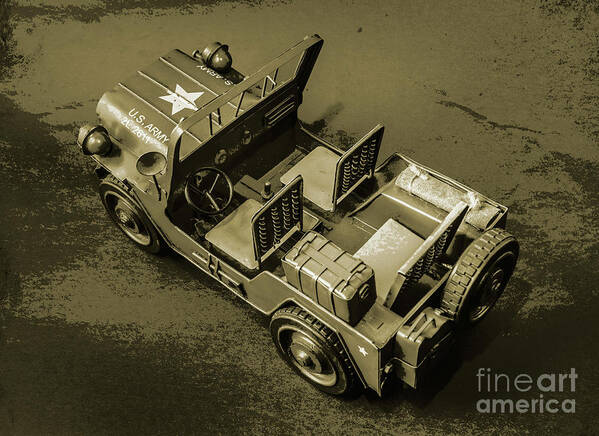 Vintage Art Print featuring the photograph Weathered defender by Jorgo Photography