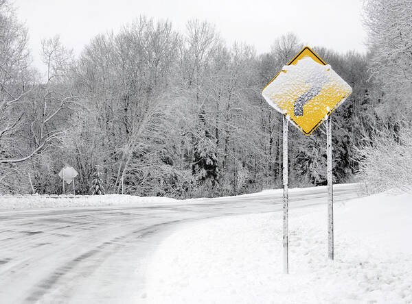 Scenics Art Print featuring the photograph Winter Driving by Chictype