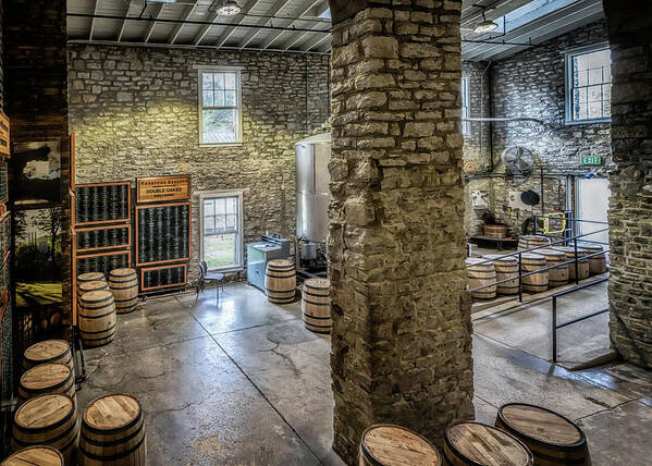 Woodford Reserve Art Print featuring the photograph Woodford Reserve Barrel Filling Room by Susan Rissi Tregoning