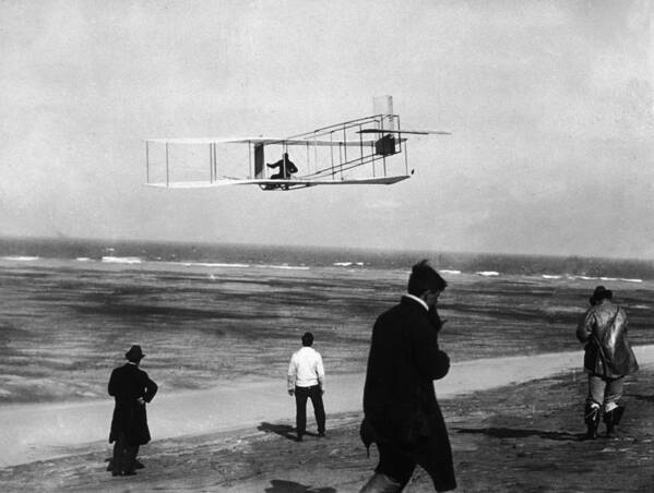 North Carolina Art Print featuring the photograph Wright Sets Gliding Record by Percy T. Jones