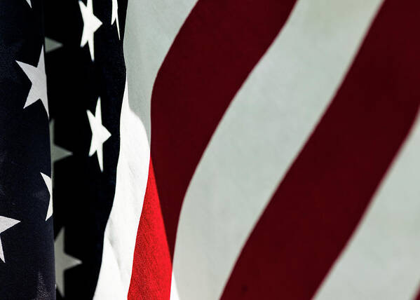America Art Print featuring the photograph American Flag 7 #1 by Amelia Pearn